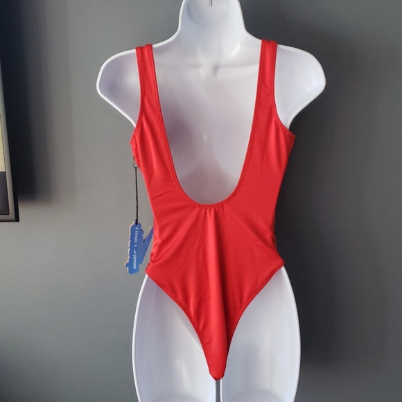 Forever 21 Red Speedo Swimsuit - Picture 5 of 8